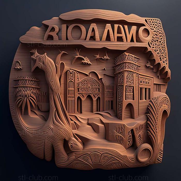 3D мадэль Рако Рааксо в Сомали (STL)